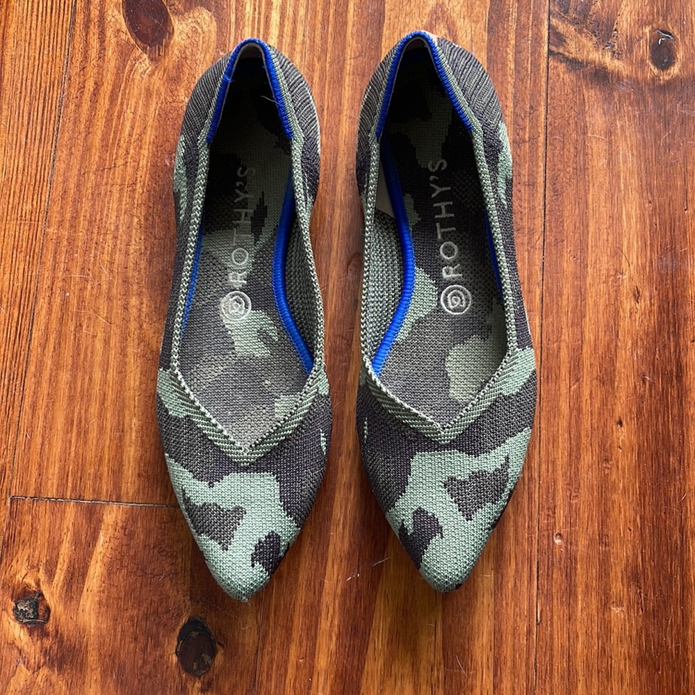 Rothy’s camo ballet flats